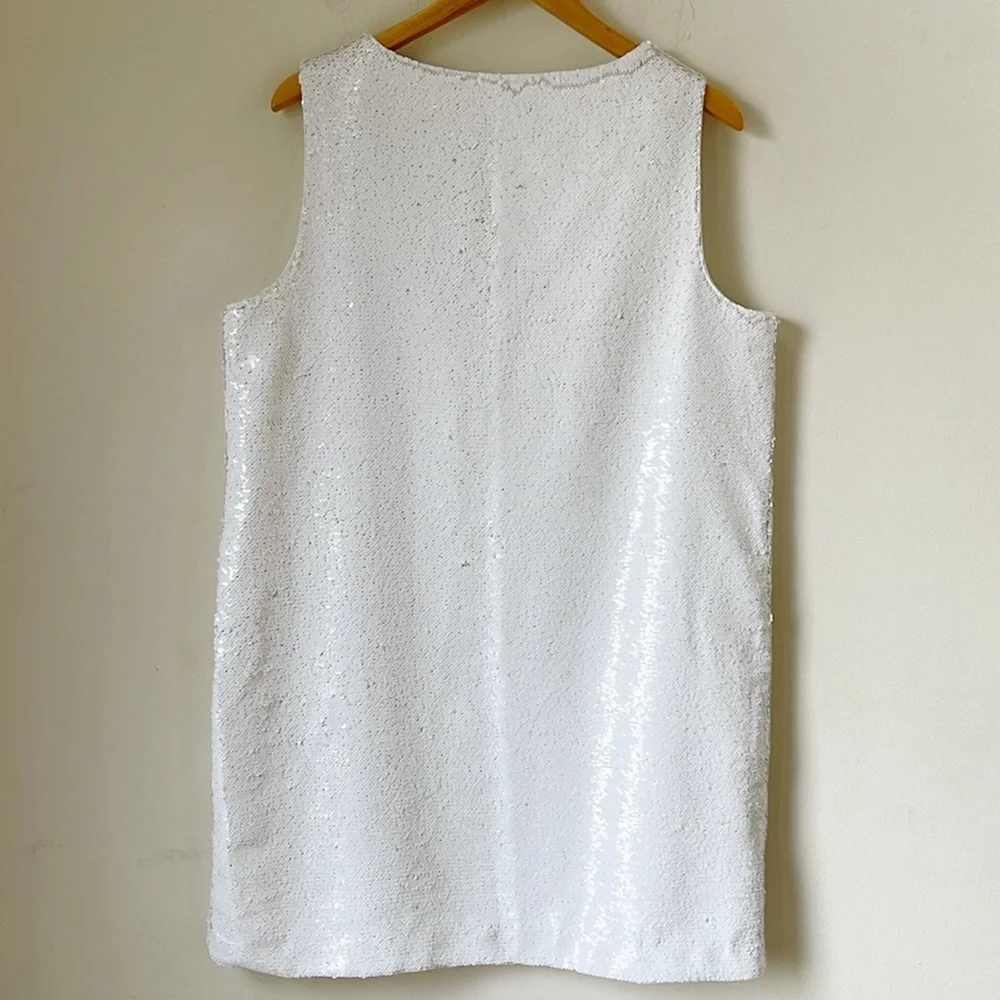 MADEWELL Broadway and Broome White Sequin Girlcore Dress XL - Picture 2 of 7